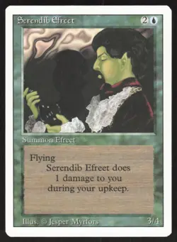 Serendib Efreet Rare Revised Edition Magic: The Gathering Moderately Played - Image 1