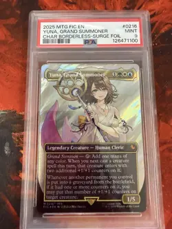 Yuna, Grand Summoner (Borderless) (Surge Foil) Commander: Final Fantasy Foil - Image 1