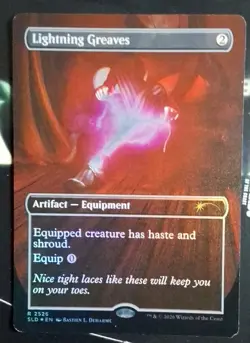 Lightning Greaves (2526) Secret Lair Drop Foil - Image 1