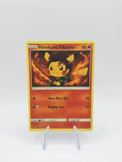 Demon Slayer Hinokami Kagura Tanjiro Pikachu Pokemon Custom Card - Image 1