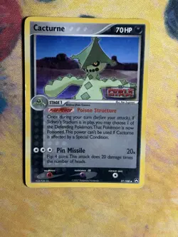 Cacturne 27/108 Ex Power Keepers Stamped Reverse Holo Foil Pokemon Card HP - Image 2