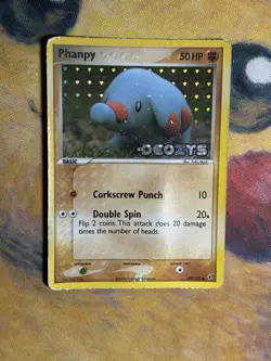 Phanpy 69/107 EX Deoxys Reverse Holo Foil Stamped Pokemon Card Yuka Morii Art HP - Image 2