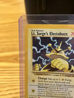 Pokemon TCG Lt. Surge's Electabuzz Gym Heroes Holographic Card No. 125 - Image 3