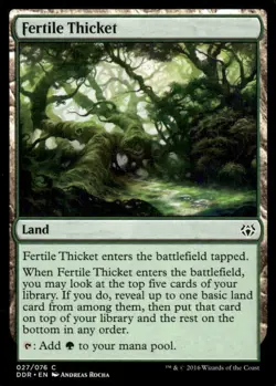Fertile Thicket 027/276 Battle for Zendikar MTG Magic the Gathering card - Image 1