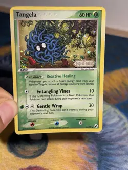 Tangela 44/92 Reverse Holo Foil Stamped EX Legend Maker Pokemon Card HP MP - Image 3