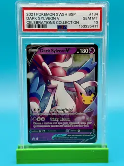 PSA 10 - 2021 Pokemon Celebrations Collection Dark Sylveon V #134 - Image 1