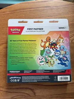 Pokemon TCG First Partner Illustration Collection Series 1 Box Promo Booster - Image 3