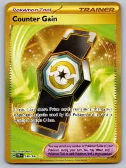 Counter Gain 249/191 Trainer - Pokemon Tool Hyper Rare SV08: Surging Sparks NM - Image 1