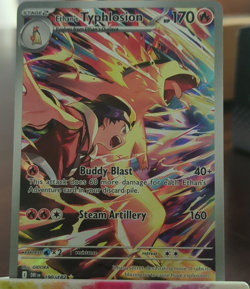 Ethan's Typhlosion 190/182 Sv10 Destined Rivals IR Full Art Holo Eng NM - Image 1