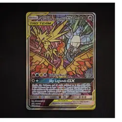 Pokemon Moltres & Zapdos & Articuno GX TAG TEAM SM210 Promo Holo 300 HP English - Image 1