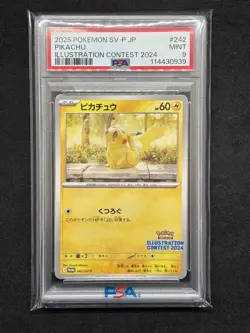 Pokemon Card Pikachu PSA9 ScarletViolet SV-P Promo Near Mint - Image 1