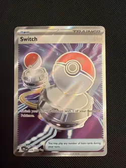 2025 Pokemon TCG Switch 123/94 PFL Full Art Ultra Rare NM - Image 1