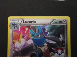 Lucario 63/124 Reverse Holo 1st Place Pokemon League Stamped - LP - Image 2