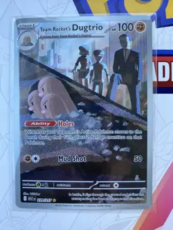 Team Rocket's Dugtrio 239/217 Pokemon TCG Ascended Heroes Illustration Rare NM - Image 1