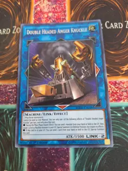 Yugioh Double Headed Anger Knuckle BLHR-EN048 Secret Rare 1st Edition Near Mint - Image 1
