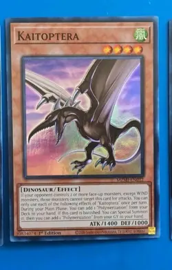 Near Mint Yugioh Kaitoptera - MZMI-EN012 - Super Rare 1st Edition - Image 1