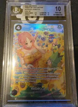 Bandai One Piece Rebecca SP Foil OP05-091 Wings of the Captain BGS 10 - Image 1