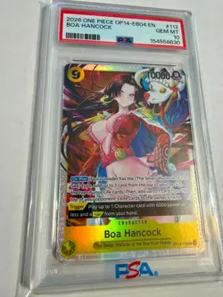 2026 Boa Hancock OP14-112 SR THE AZURE SEA'S SEVEN ENGLISH OP14 One Piece PSA 10 - Image 1