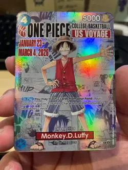 One Piece TCG - Monkey.D.Luffy (055) (College Basketball US Voyage) (P-055) VLP - Image 1