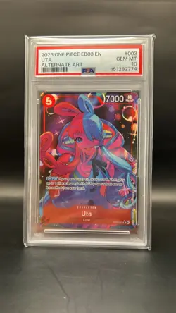 One Piece Uta Extra Booster Heroines Alt Art #003 PSA 10 2025 - Image 1