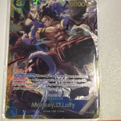 Namco Monkey.D.Luffy OP11-118 A Fist of Divine Speed Secret Rare Foil Rush 8000 - Image 1