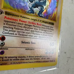 Machamp 8/102 Pokemon Base Set 1st Edition Holo Rare Trading Card Game - Image 3