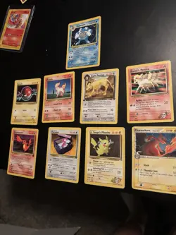 Vintage Pokemon Card Lot WOTC Base Set Team Rocket Gym Series Holo Poliwrath HP - Image 1
