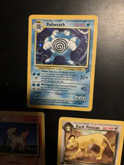 Vintage Pokemon Card Lot WOTC Base Set Team Rocket Gym Series Holo Poliwrath HP - Image 2