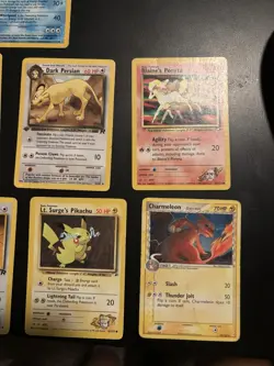 Vintage Pokemon Card Lot WOTC Base Set Team Rocket Gym Series Holo Poliwrath HP - Image 4