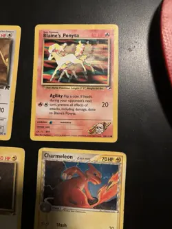Vintage Pokemon Card Lot WOTC Base Set Team Rocket Gym Series Holo Poliwrath HP - Image 5