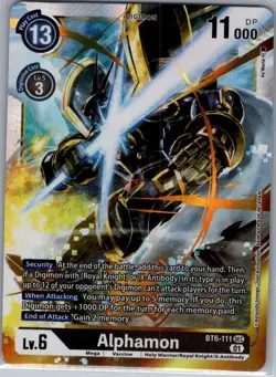 Alphamon BT6-111 SEC Double Diamond - Digimon Card Game - NM - Image 1
