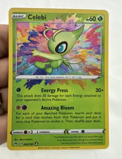 Pokemon Card TCG - Celebi 009/185 Amazing Rare Vivid Voltage Near Mint - Image 1