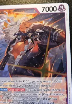 King EB04-031 Foil Rare The Azure Sea's Seven One Piece Card Game - Image 3