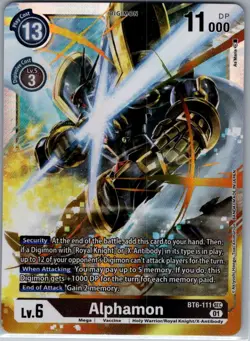 Alphamon BT6-111 SEC Double Diamond - Digimon Card Game - NM - Image 1