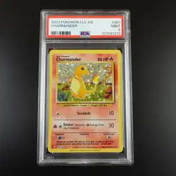 PSA 9 Charmander 001/034 Pokemon Classic Collection English Holo Graded Card - Image 1