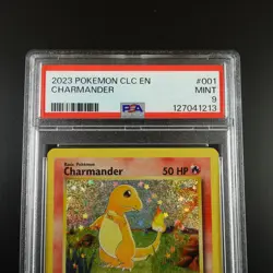 PSA 9 Charmander 001/034 Pokemon Classic Collection English Holo Graded Card - Image 2
