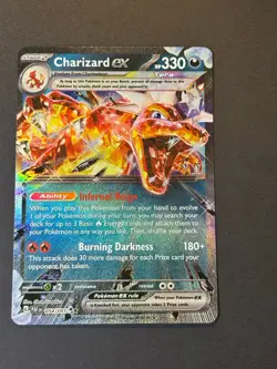 Pokemon TCG Charizard EX Obsidian Flames Holo Ultra Rare Card 054/091 - Image 1