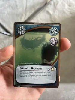 Naruto Card Ccg Tcg - Monster Research Foil 1st Edition 740 Nm - Image 1