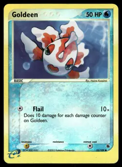 Goldeen Reverse Holo MP 55/109 Ruby and Sapphire Pokemon Card - Image 1