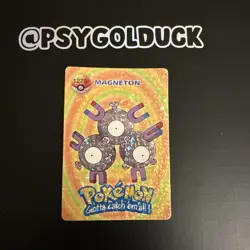 Holographic Pokemon Vending Card Magneton Cubone - Image 1
