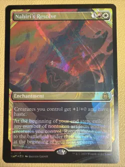 Nahiri's Resolve (Halo Foil) #216 (NM) March of the Machine MAT Magic MTG - Image 1