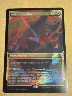Nahiri's Resolve (Halo Foil) #216 (NM) March of the Machine MAT Magic MTG - Image 2