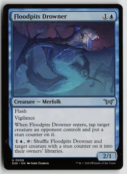 Floodpits Drowner LP 59 Duskmourn: House of Horror Magic: The Gathering - Image 1