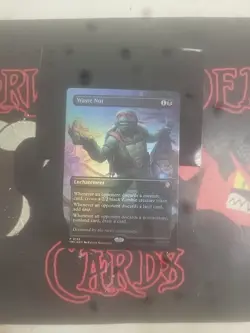 Magic The Gathering TMNT Promos "Waste Not" 0132 FOIL BORDERLESS MYTHIC NM - Image 1