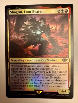 Shagrat, Loot Bearer #228 (Foil) (NM) Lord of the Rings LTR Magic MTG - Image 1