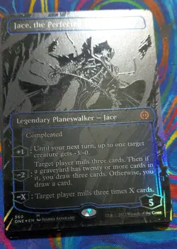 Jace, the Perfected Mind (Oil Slick Raised Foil) Phyrexia: All Will Be One Foil - Image 1