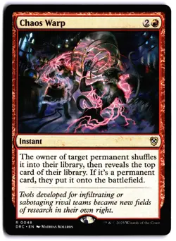 Chaos Warp NM DRC MTG Commander: Aetherdrift - Image 1