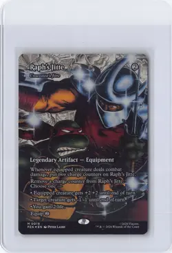 MTG Teenage Mutant Ninja Turtles Raph's Jitte Borderless FOIL - Image 1