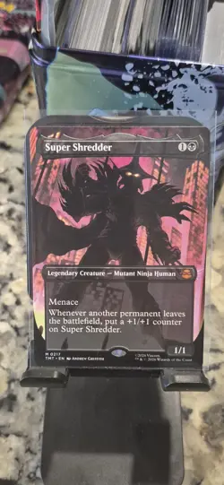 Super Shredder (Borderless) #217 (NM) Teenage Mutant Ninja Turtles TMT Magic MTG - Image 3