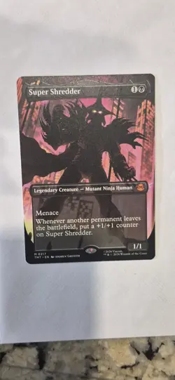 Super Shredder (Borderless) #217 (NM) Teenage Mutant Ninja Turtles TMT Magic MTG - Image 5